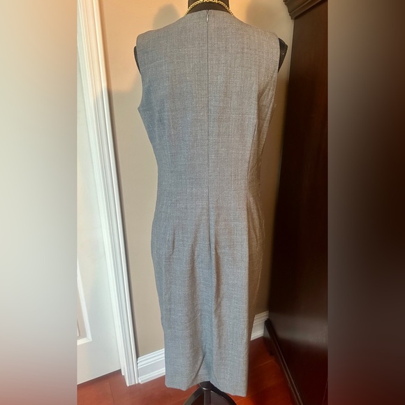 NWOT LIZ CLAIBORNE Grey Sheath Dress - Picture 4 of 11